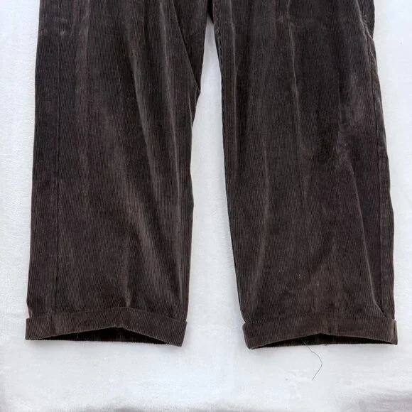 Vintage Tommy Hilfiger Corduroy Pants Mens 38x32 (38x28) Brown Baggy Relaxed Fit - Picture 10 of 13